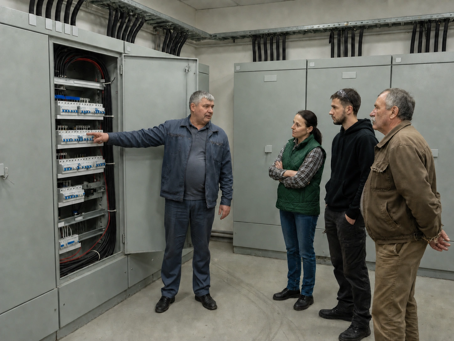 Внеплановый инструктаж у электрического щита